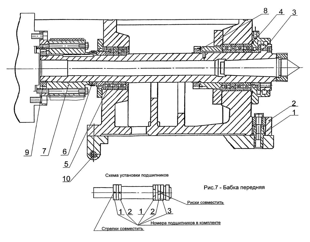 Передня бабка токарного верстата ІТ-42 Передня бабка токарного верстата ІТ-42